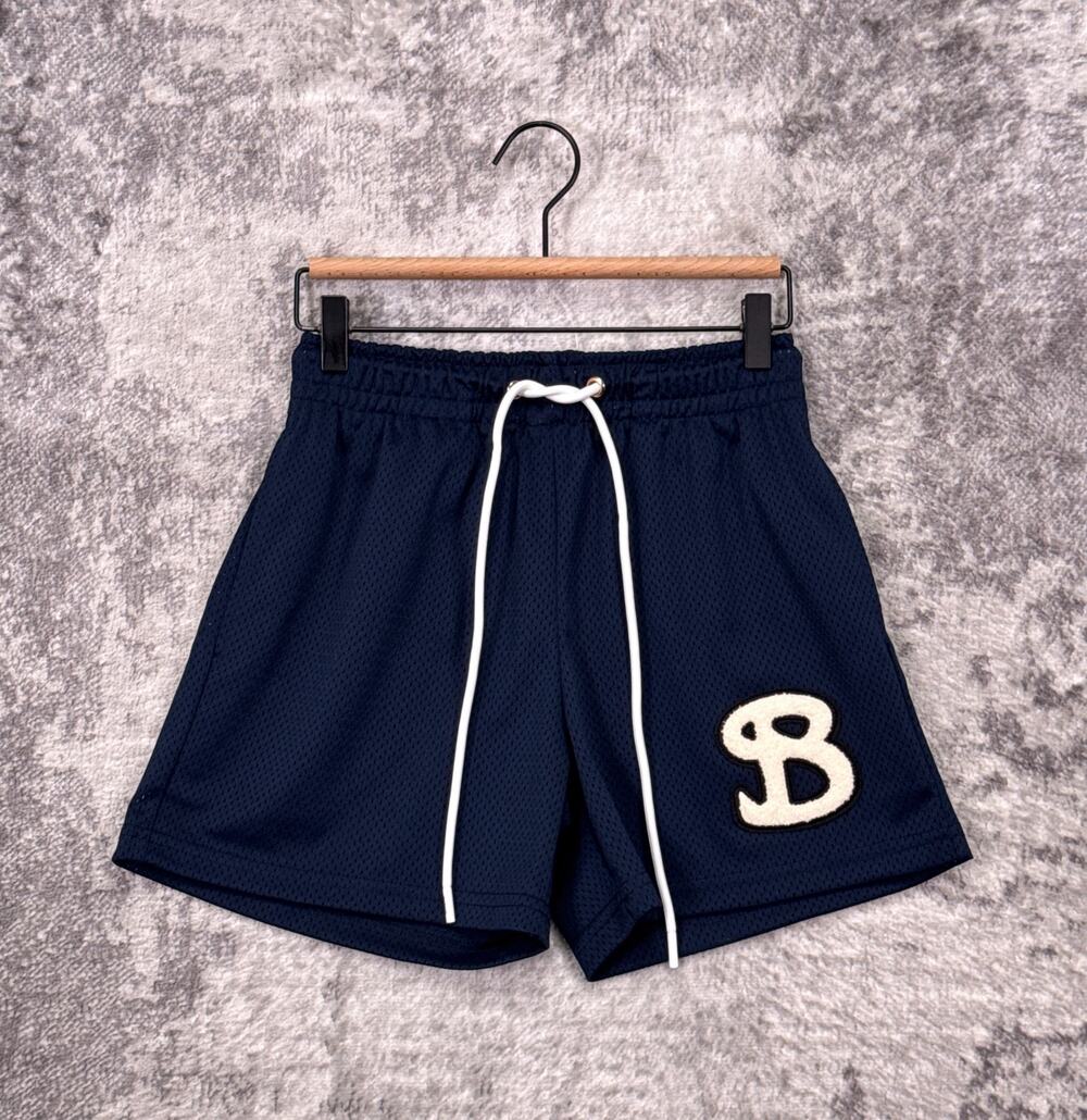 Bucket Squad BKTSQD Basketball Shorts XS Mens Blue Mesh Logo Embroidered